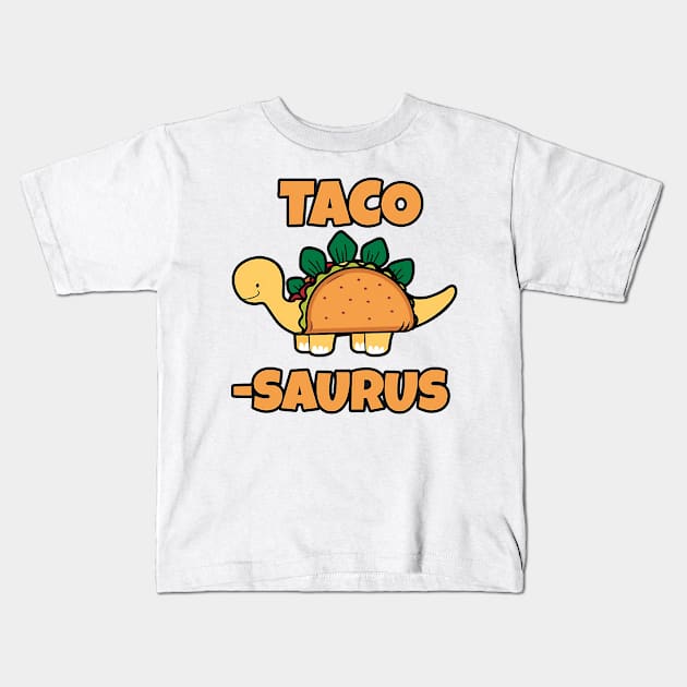 Taco Saurus Kids T-Shirt by catalinahogan